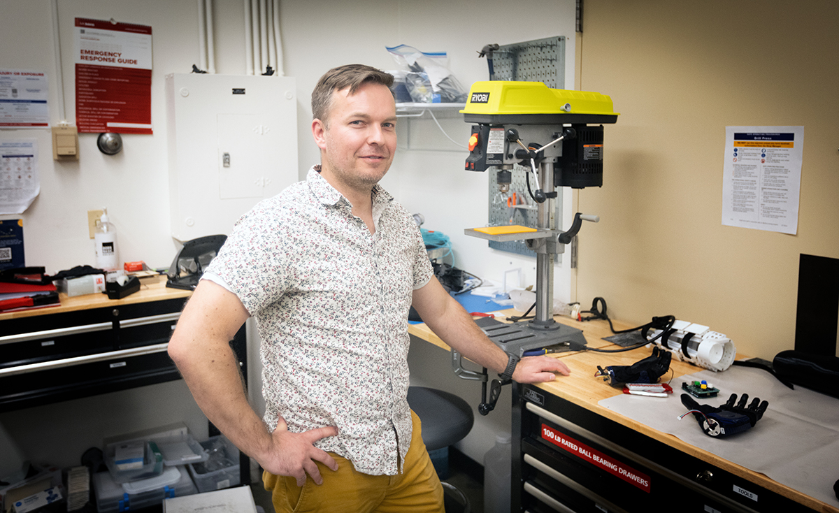 Schofield in his lab